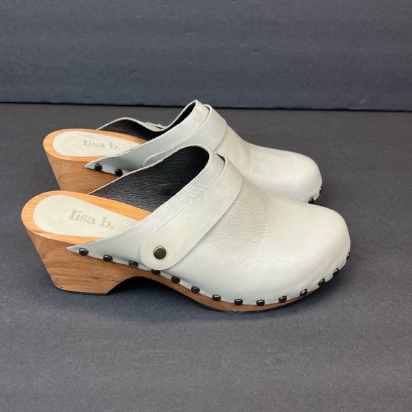 Lisa B Leather Mules US 9.5 Euro 40 - Picture 1 of 12